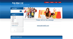 Desktop Screenshot of pak-mak.com