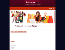 Tablet Screenshot of pak-mak.com